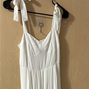 Steve Madden Women’s Sophia-Rose Dress Bustier Bodice Ruffled Tie Coquette NWT